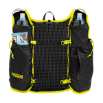 CamelBak trail running vest with hydration bottles and mesh back panel