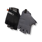 Giro Supernatural men's cycling gloves in grey and black showing palm and back view