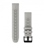 Garmin QuickFit 22mm gray silicone watch band with quick release mechanism