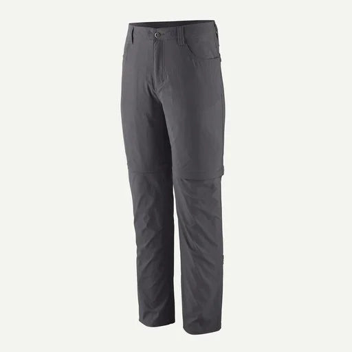 Patagonia Quandary Convertible Pants in Forge Grey on clean background