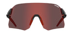 Tifosi Rail BlackOut sunglasses with red-tinted lenses and black-red frame