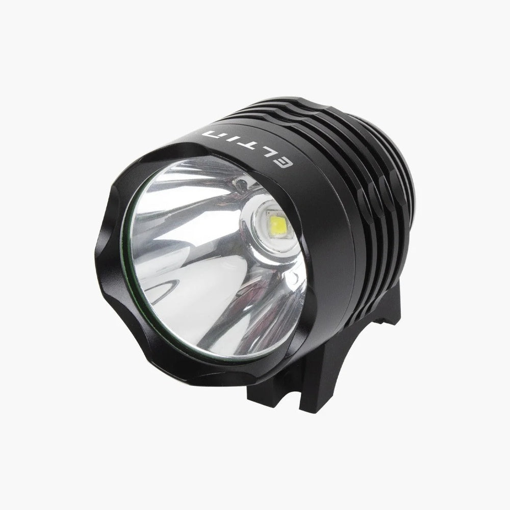 Black ELTIN adventure 1200 lumen front bike light with LED reflector
