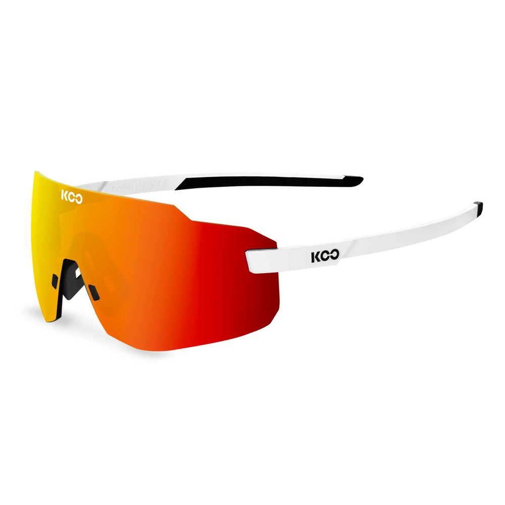 KOO Supernova Sunglasses - White/Red Red Mirror Lense