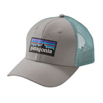 Patagonia P-6 Logo Trucker Hat - Drifter Grey/Dam Blue