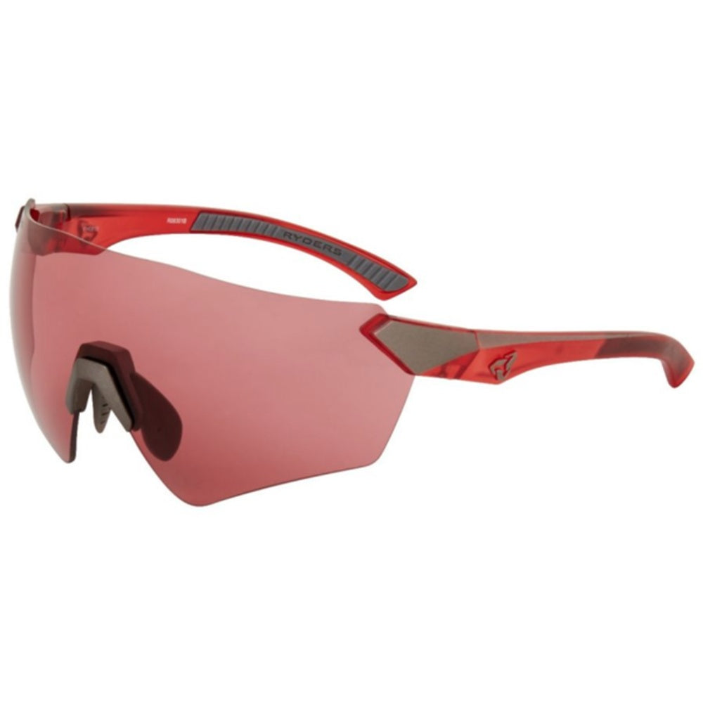 Ryders Eyewear Main antiFOG sunglasses in red frame with rose mirror lens