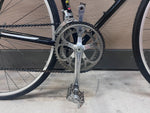 Bright alloy crankset and chainrings on the vintage Schwinn World Sport