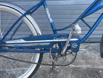 Rear rack and fender detail on 1960s Ross middleweight cruiser bicycle