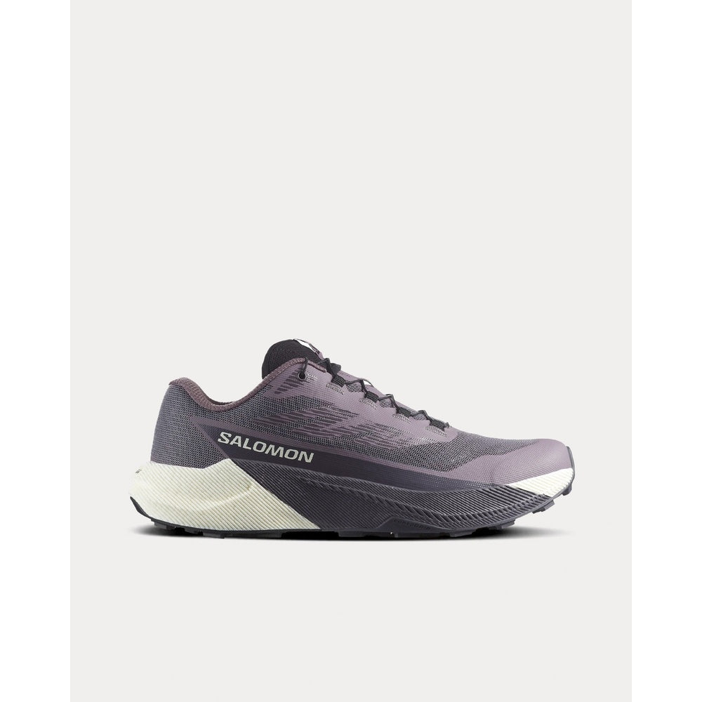 Salomon Pulsar women's running shoe in purple gradient colorway on white background