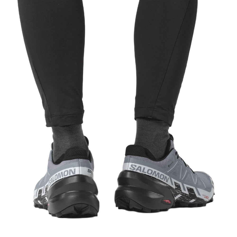 Salomon Speedcross GTX trail running shoes in grey and black colorway