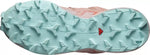 Salomon Speedcross 6 women's trail running shoe sole view in coral and mint