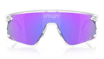 Oakley BXTR METAL sunglasses with clear frame and purple Prizm Violet lenses