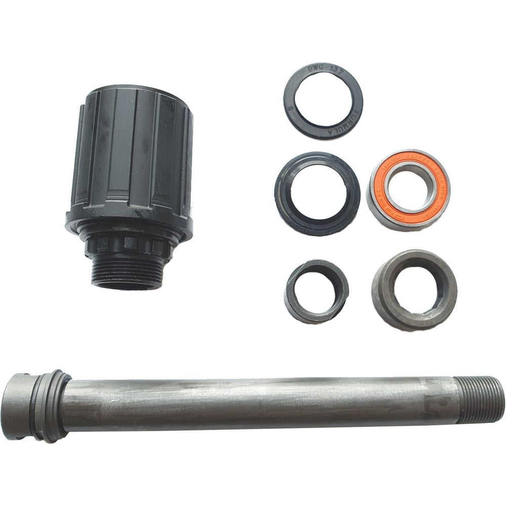 Scott CL-3248 R Shimano hub repair kit with freehub body, axle, bearings, and seals