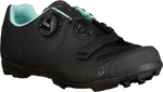 Scott MTB Comp Boa cycling shoe in black with light blue accents