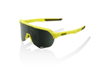 100% S2 sunglasses in bright yellow frame with dark grey-green lens