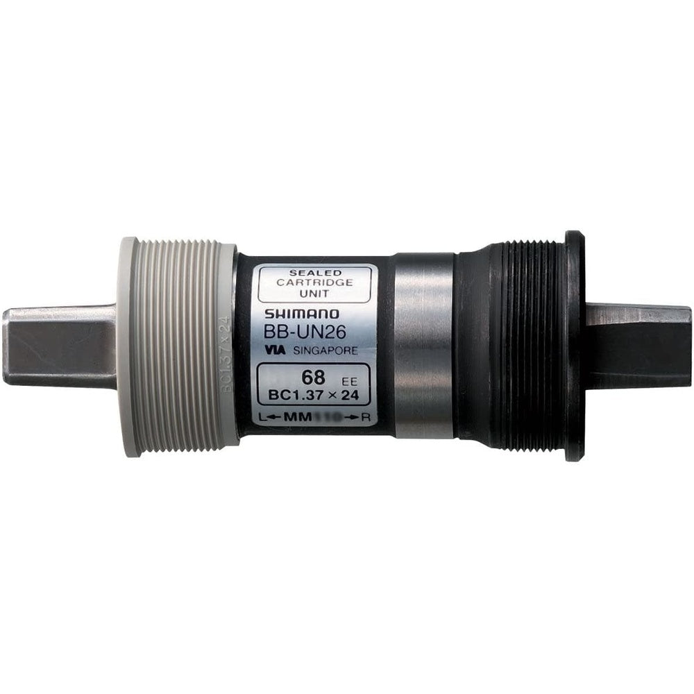 Shimano BB-UN26 cartridge bottom bracket with threaded cups and center spindle