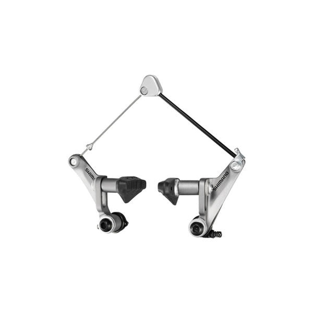Shimano BR-CX50 cantilever brake set with silver arms and black brake pads