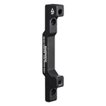 Black Shimano disc brake mount adapter with four mounting holes