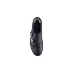 Shimano S-SPHYRE SH-RC901 cycling shoes in black with dual BOA closure system top view
