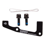 Shimano SM-MA-F203P/S disc brake caliper mount adapter with bolts and wire