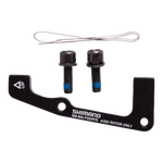 Shimano SM-MA-F203P/S disc brake caliper mount adapter with bolts and wire