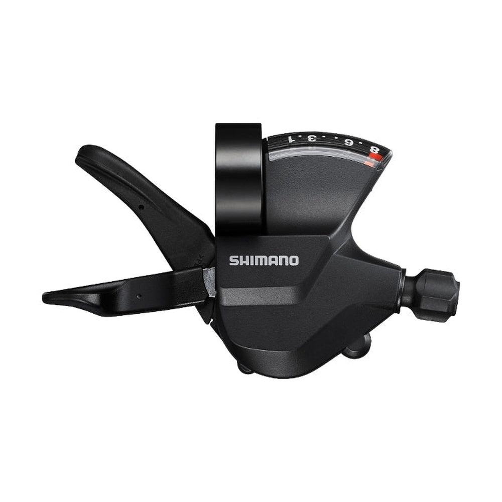 Shimano SL-M315-8R 8-speed right shift lever in black with gear indicator