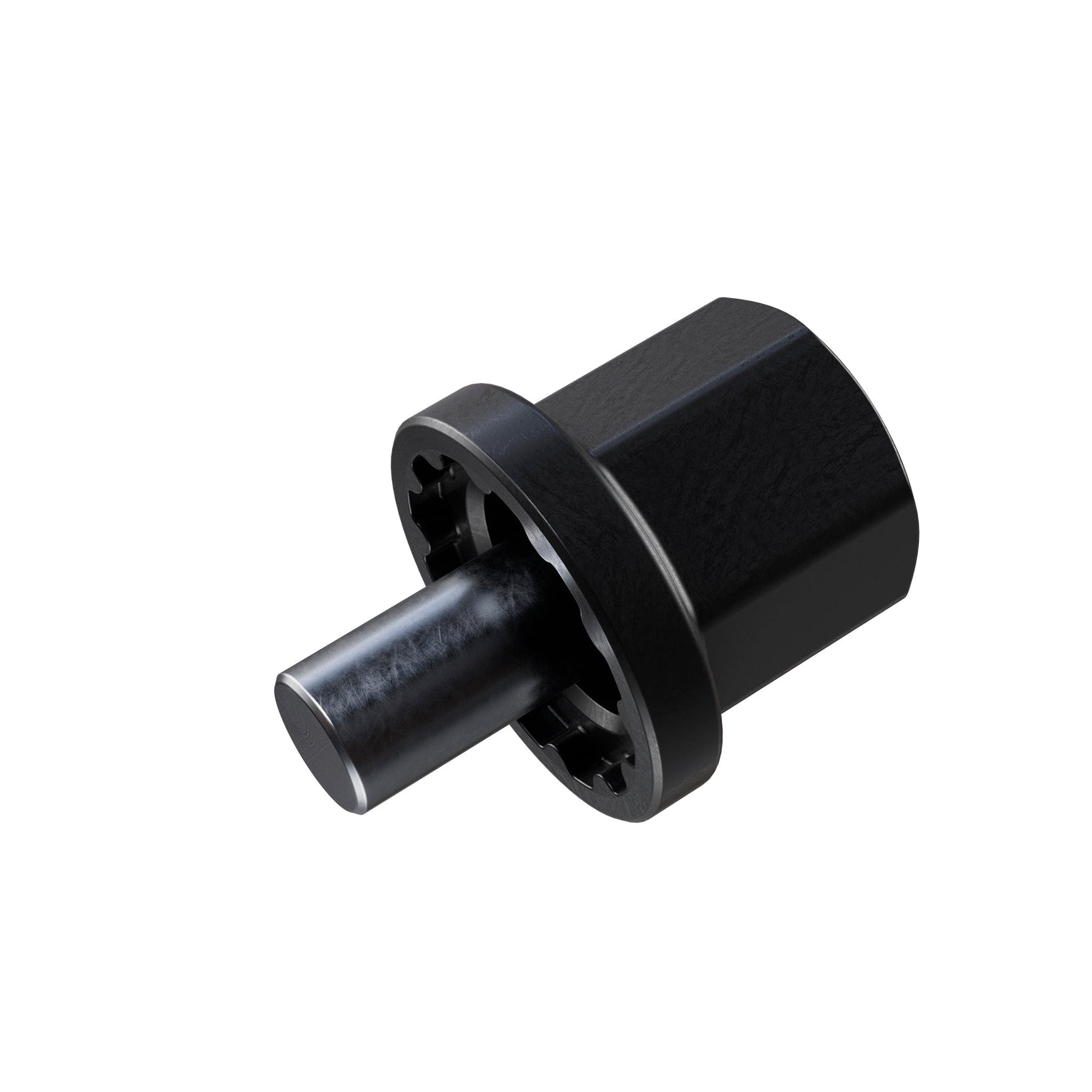 Black Shimano TL-LR021 lock ring tool with cylindrical body and protruding shaft