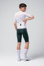 Gobik Attitude 2.0 short sleeve cycling jersey in Lag colorway, rear view showing white design