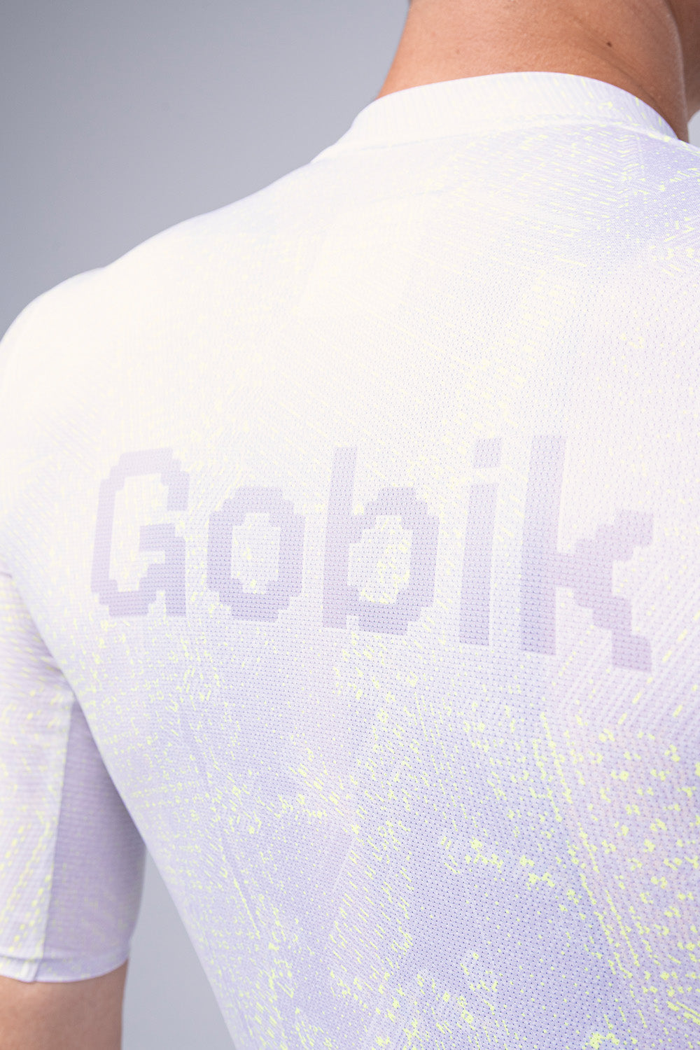 Gobik Attitude 2.0 short sleeve cycling jersey in Lag colorway showing back detail