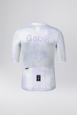 Gobik Attitude 2.0 short sleeve cycling jersey in Lag purple colorway back view