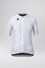 GOBIK Miami Attitude Women's cycling jersey in white-silver with green accents