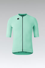 Gobik CX Solid short sleeve cycling jersey in mint green with full zip