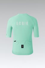 Gobik CX Solid short sleeve cycling jersey in mint green Onsen colorway
