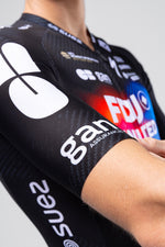 Gobik Odyssey Short Sleeve Jersey in FDJ SUEZ team colors with professional cycling design