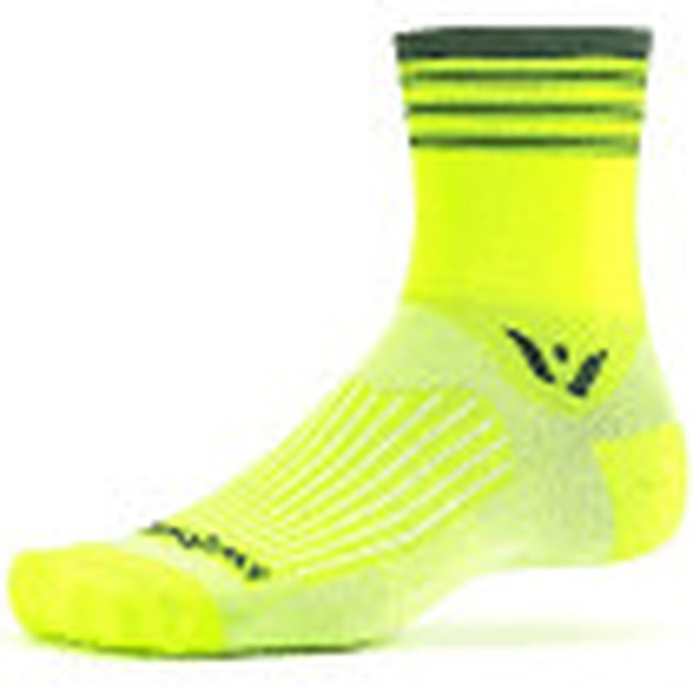 Swiftwick Aspire Four Socks - Yellow/Gray