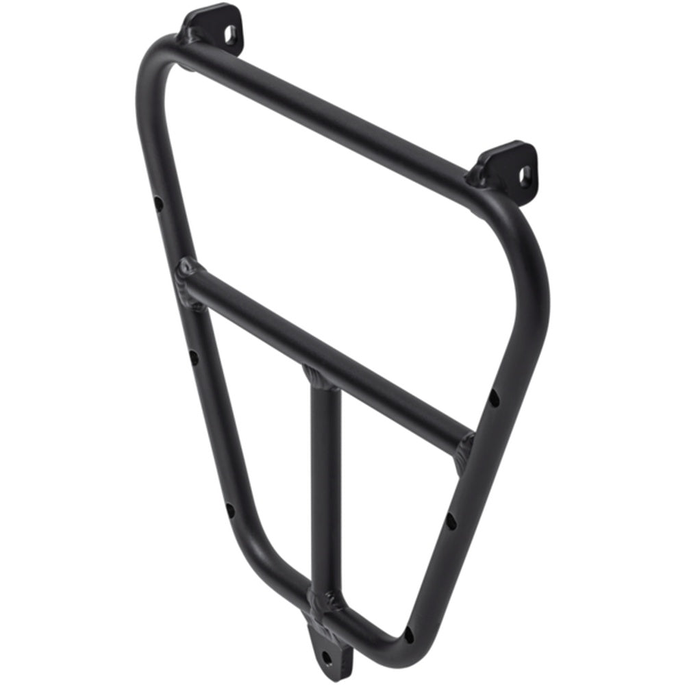 Black Specialized Globe pannier adapter front rack for bicycle