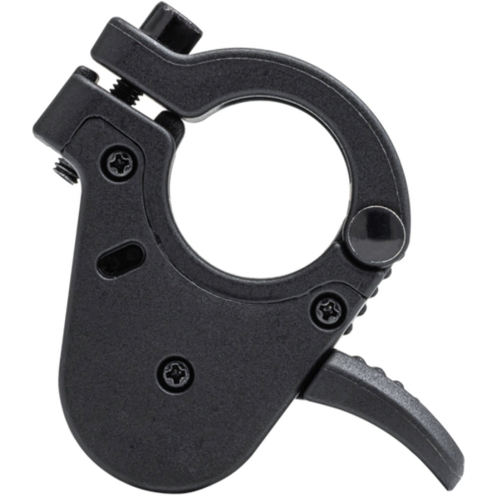 Black Specialized Globe throttle control with trigger mechanism and mounting clamp