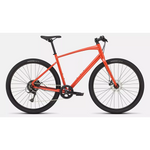 Specialized Sirrus X 1.0 hybrid bike in bright orange with black components