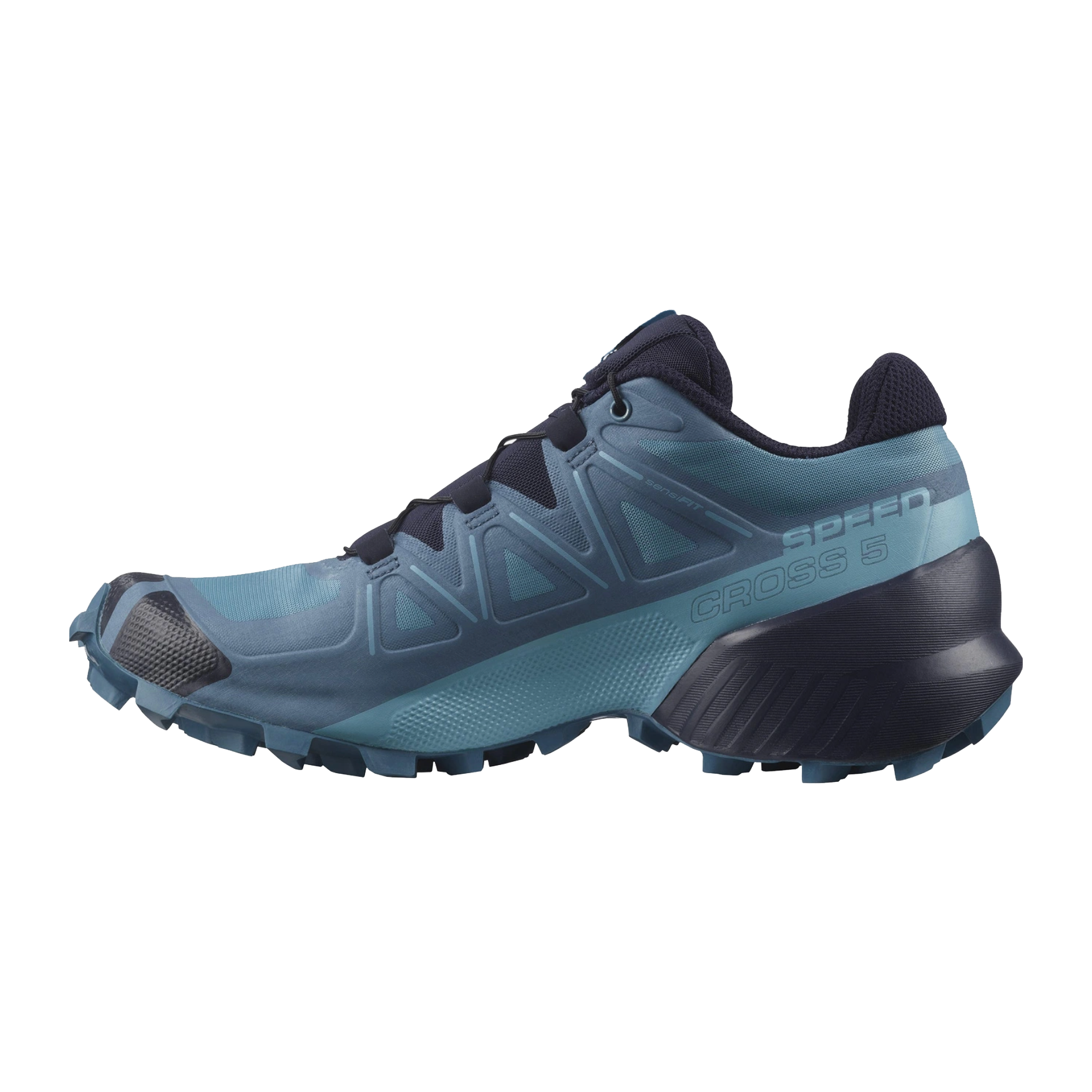 Salomon Speedcross 5 women's trail running shoe in blue tones