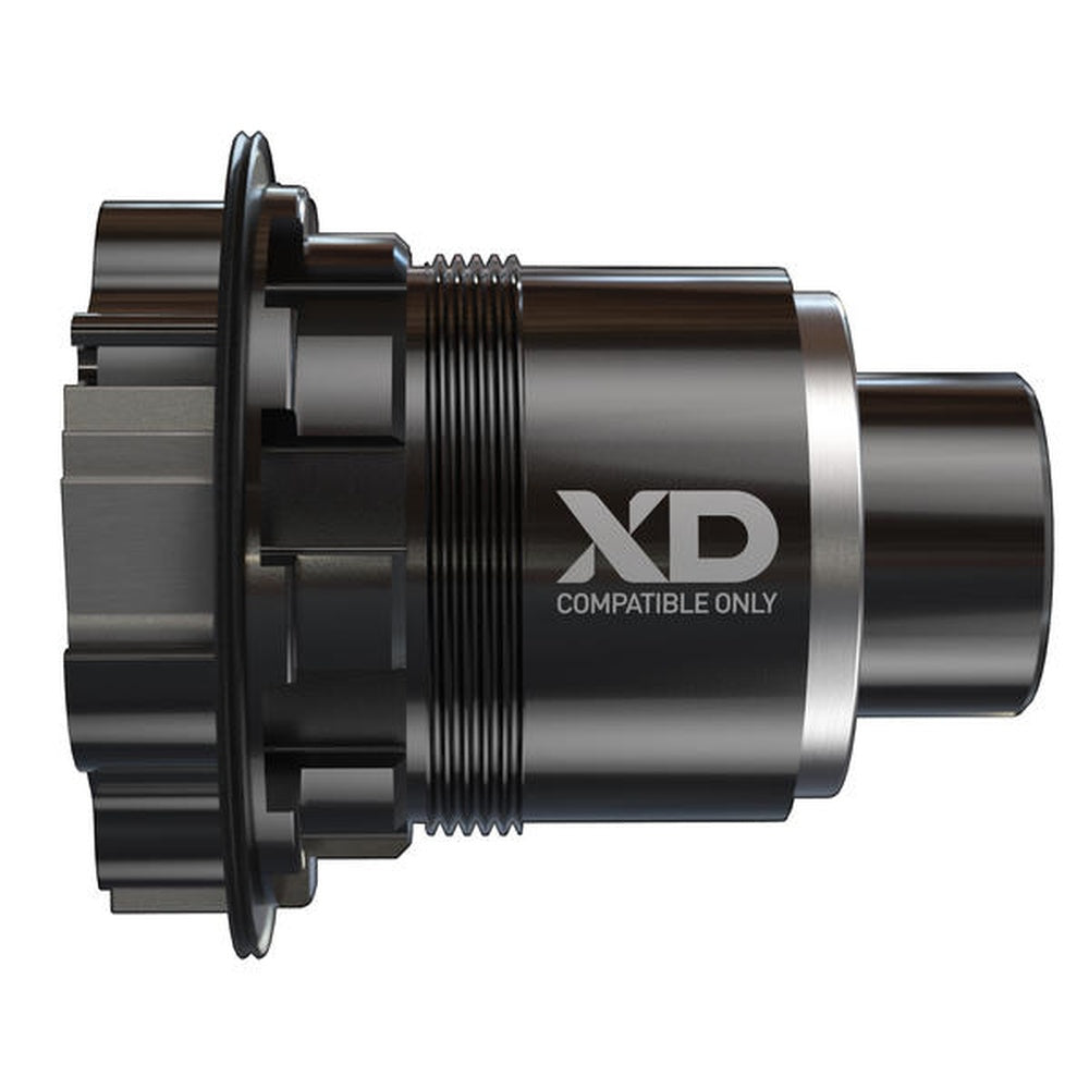 SRAM XD driver body hub component with threaded design on white background