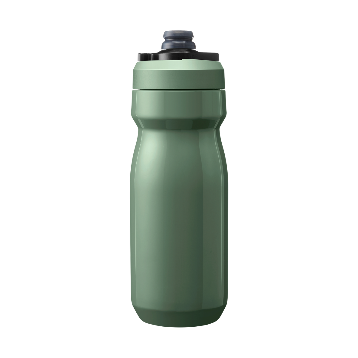 CamelBak Podium Steel 18oz insulated bike water bottle in sage green with black cap