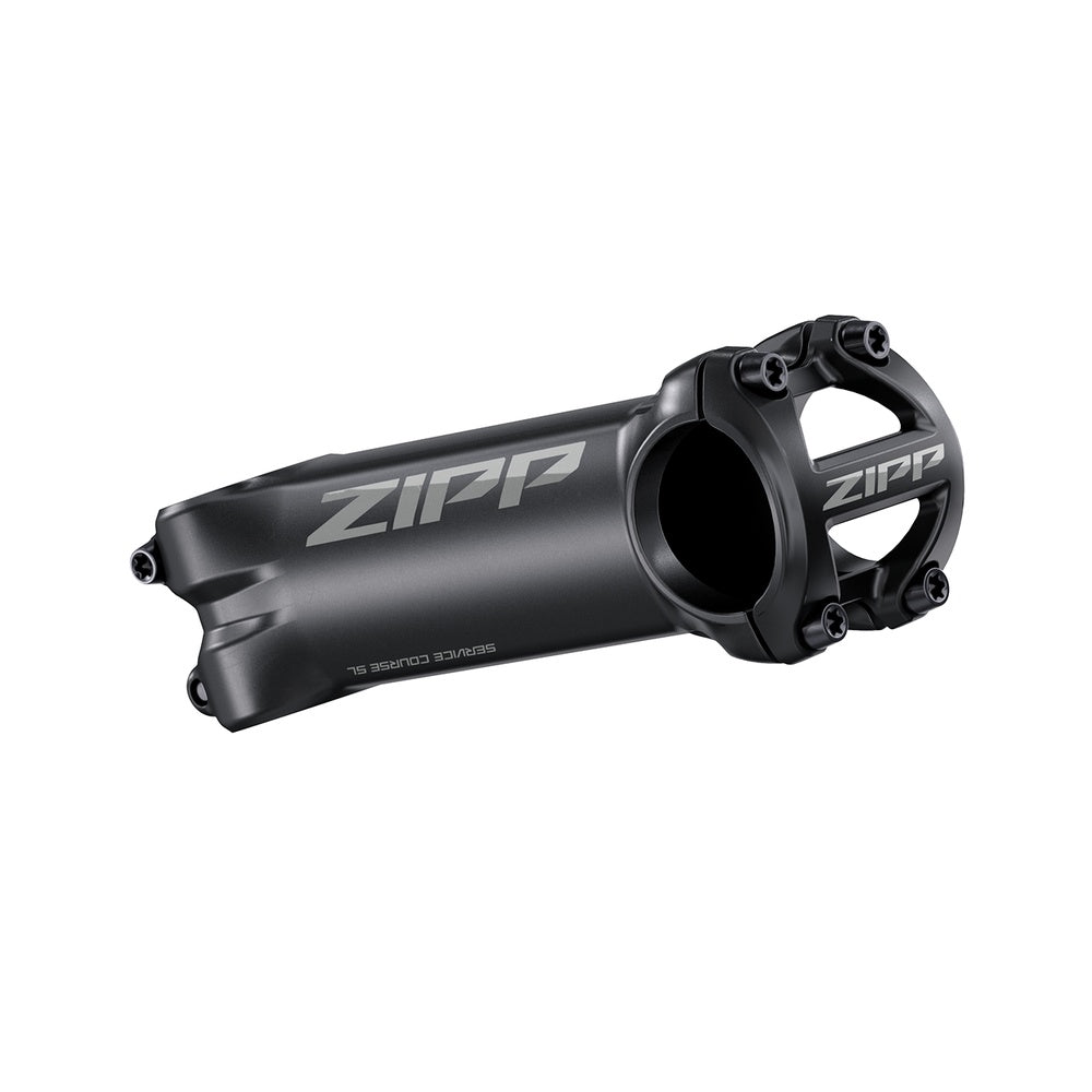 Zipp Service Course SL black bicycle stem with clean studio background