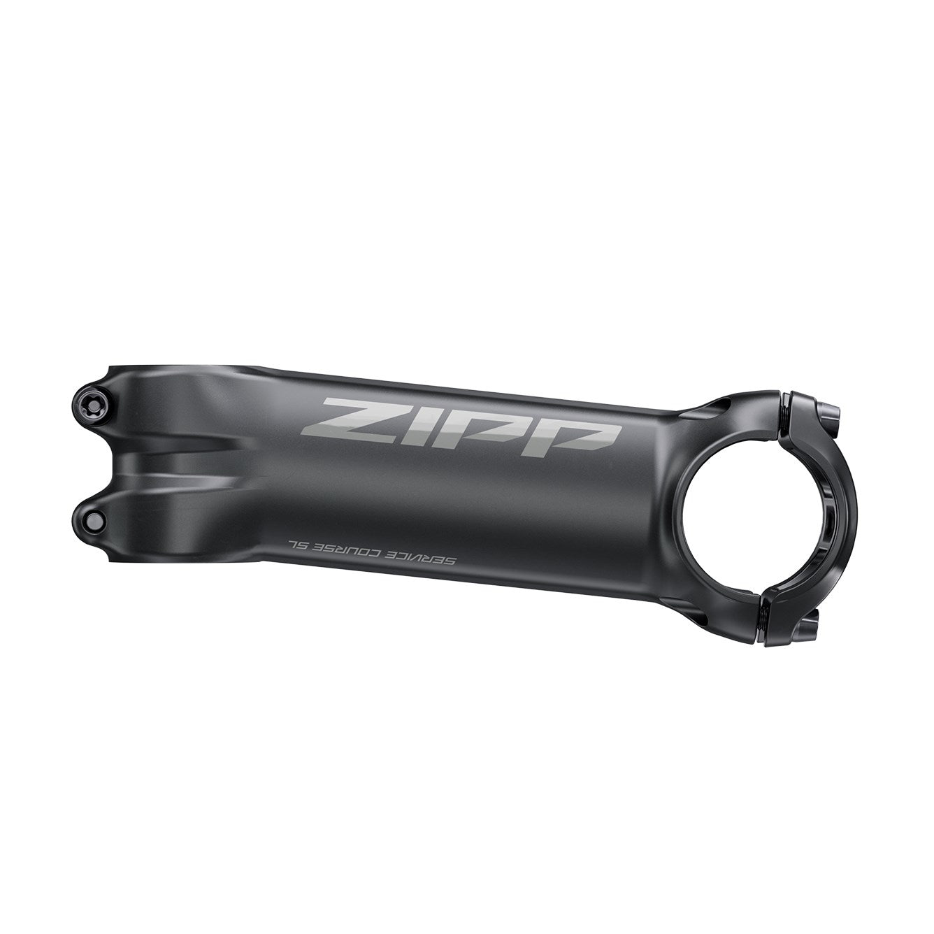 Zipp Service Course SL bicycle stem in black finish with professional studio lighting