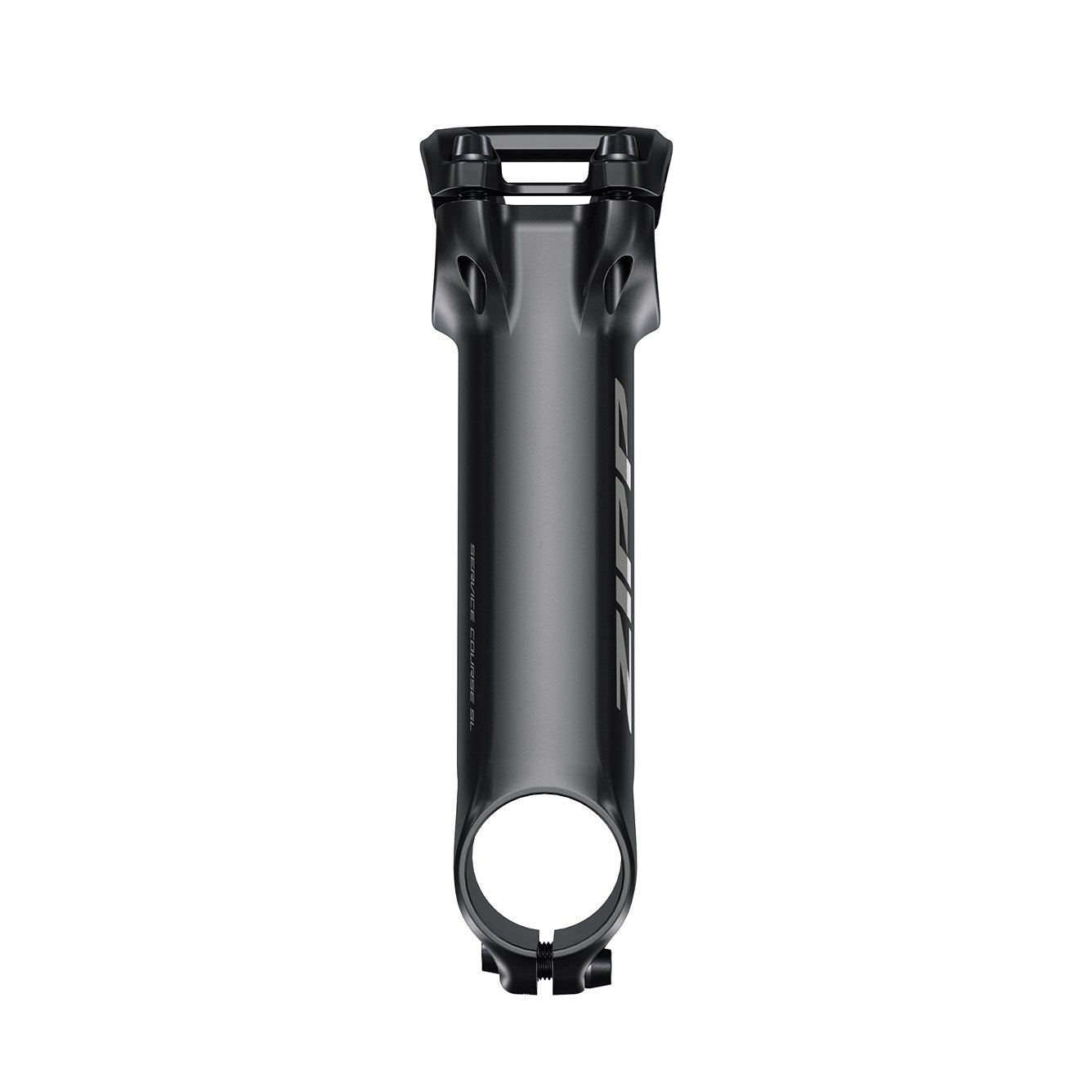 Black Zipp Service Course SL 120mm bicycle stem on white background