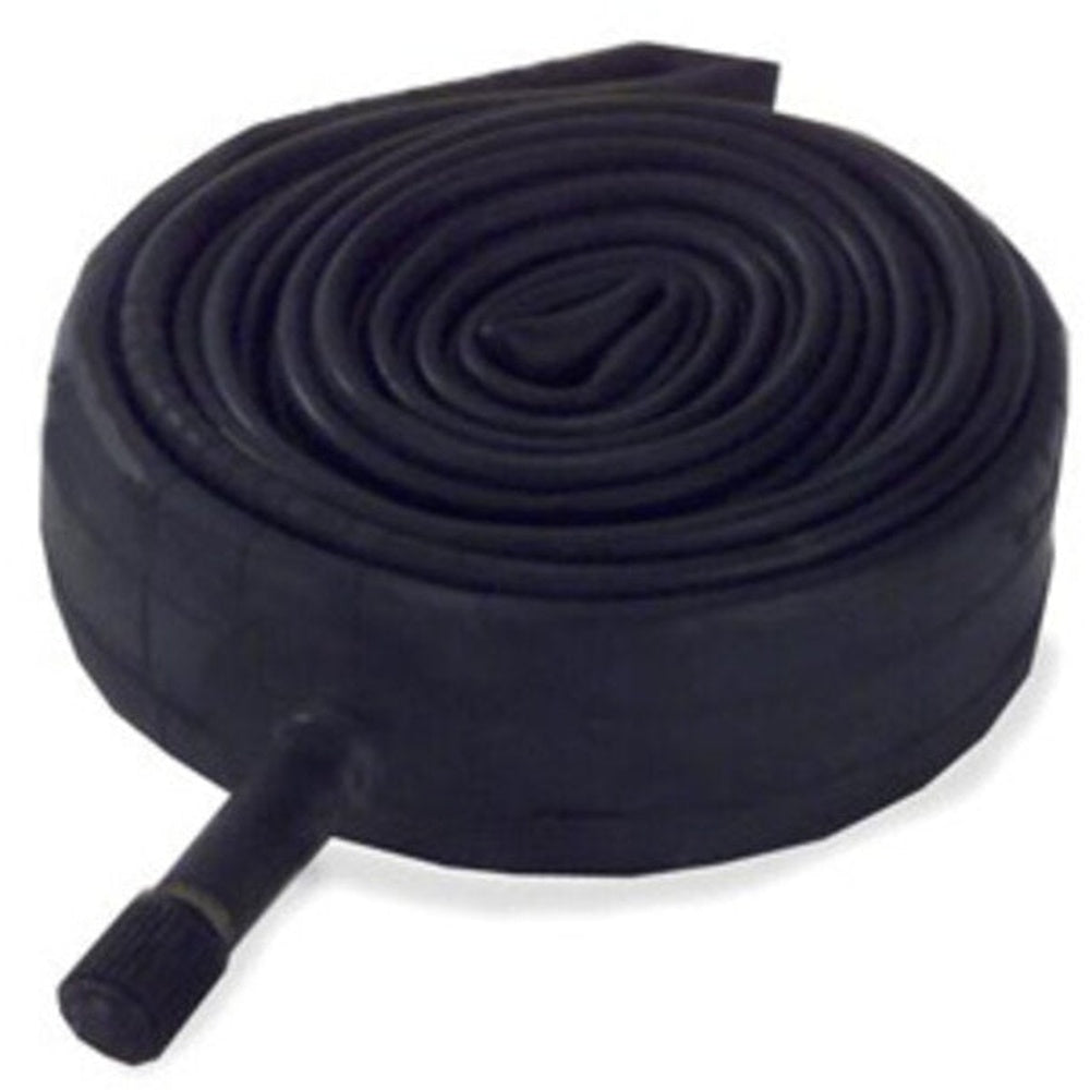 Sunlite 29x2.10 black bicycle inner tube coiled with Schrader valve stem