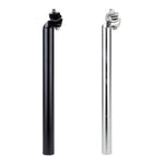Sunlite Classic seatpost shown in black and silver chrome finish variants side by side