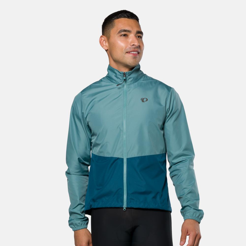 Pearl Izumi Quest Barrier Men's Jacket in Lapis colorway with two-tone design