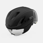 Giro Vanquish MIPS aero cycling helmet in matte black with integrated clear visor