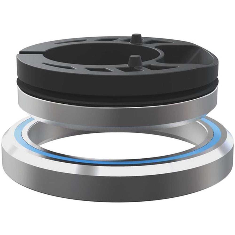 Syncros bicycle headset with black top cap and silver bearing races