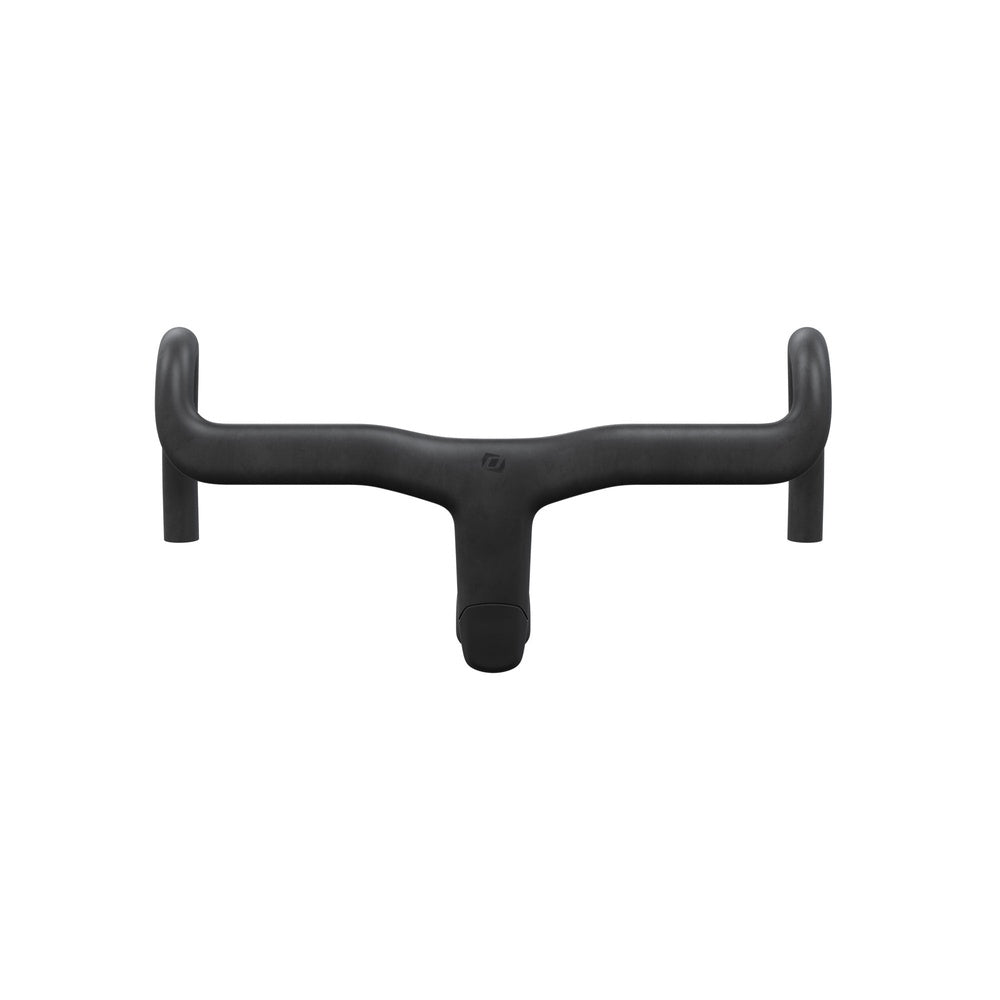 Syncros IC-R100-SL black matte road bike handlebar cockpit on white background