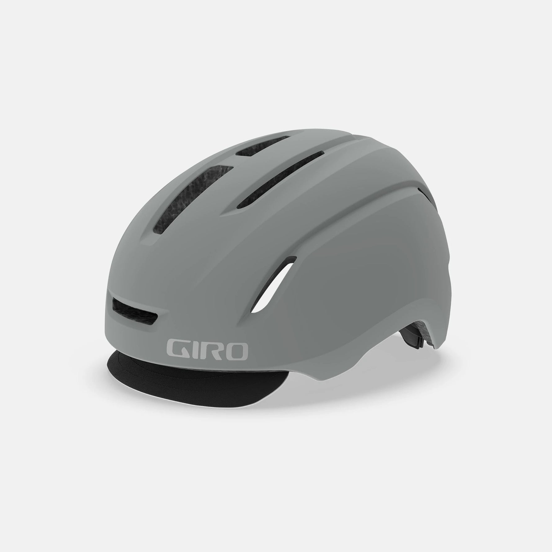 Giro Caden Helmet in matte grey with professional studio lighting and clean background